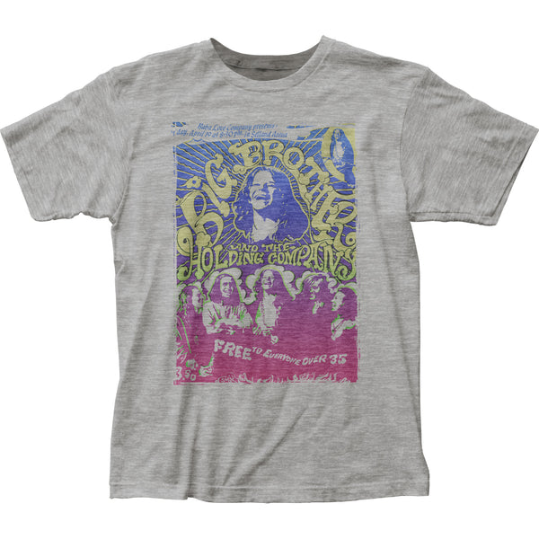 Officially licensed Big Brother & the Holding Co. vintage concert handbill fitted jersey t-shirt is available at Rocker Tee.