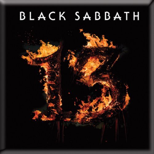 Black Sabbath 13 Flame Fridge Magnet