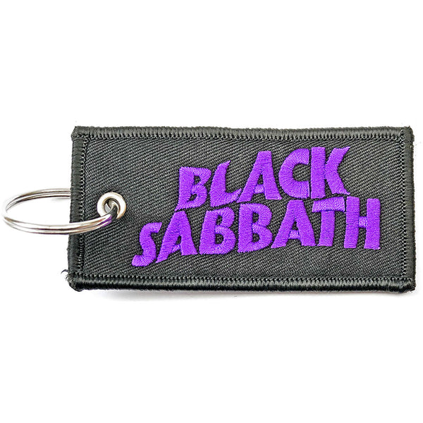 Black Sabbath Wavy Logo Double Sided Keyring