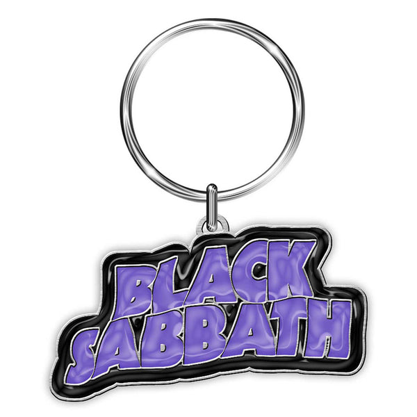 Black Sabbath Logo Enamel Keychain