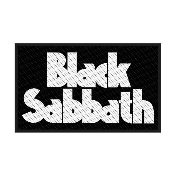 Black Sabbath White Logo Standard Patch - Rocker Tee