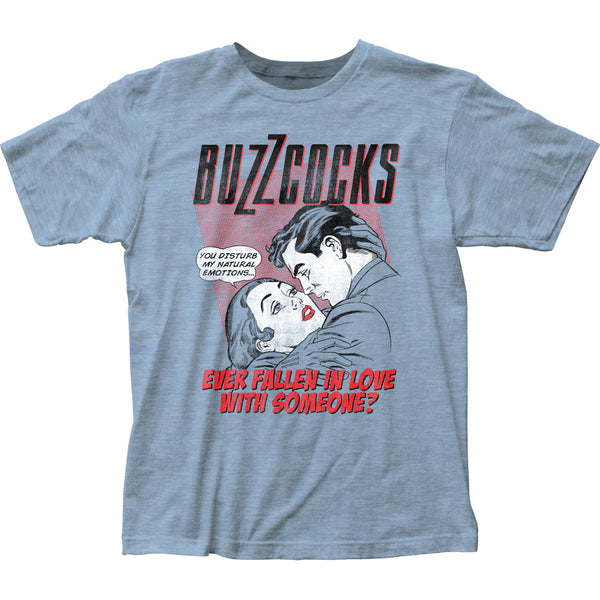 Buzzcocks Fallen In Love fitted jersey t-shirt is available at Rocker Tee