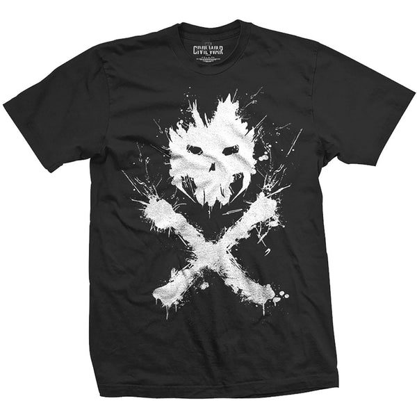 Marvel Comics Unisex Tee: Captain America Civil War Crossbones Icon 