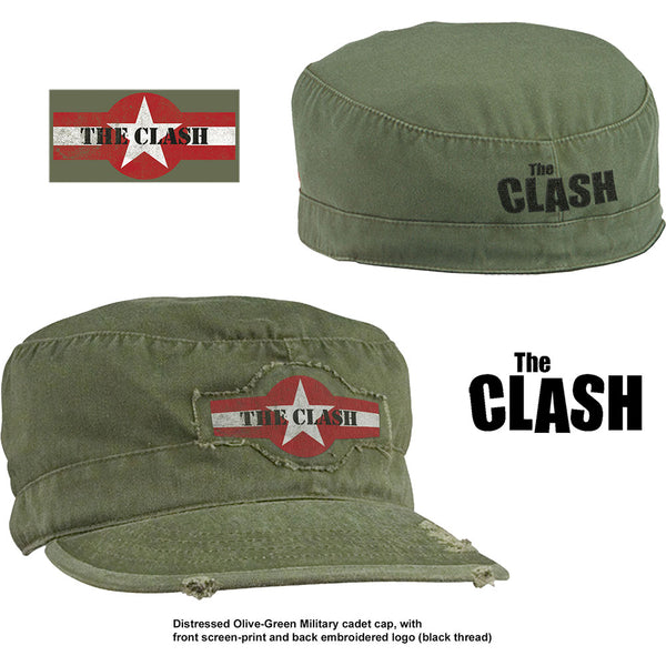 The Clash Unisex Military Cap: Star Logo (Distressed) (M/L)