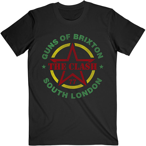 The Clash Unisex Tee: Guns of Brixton 