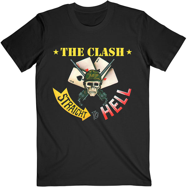 The Clash Unisex Tee: Straight To Hell Single 