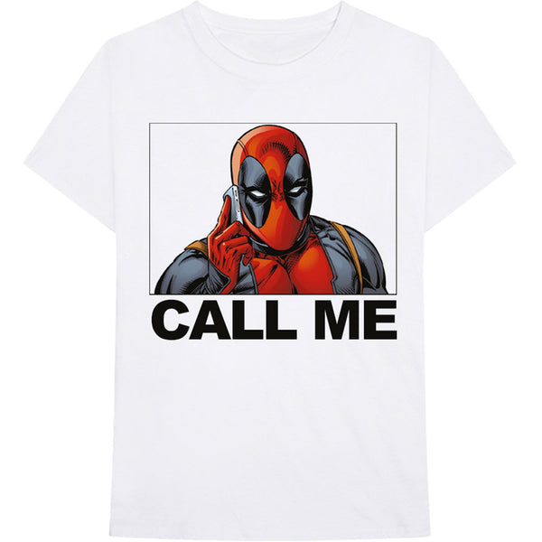 Marvel Comics Unisex Tee: Deadpool Call Me 