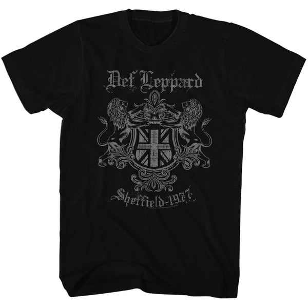 Def Leppard Sheffield 77 adult short sleeve t-shirt. 