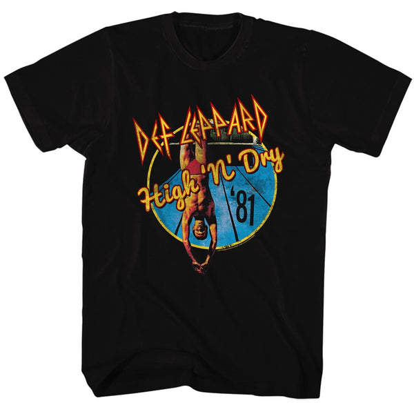 Def Leppard High N Dry adult short sleeve t-shirt.