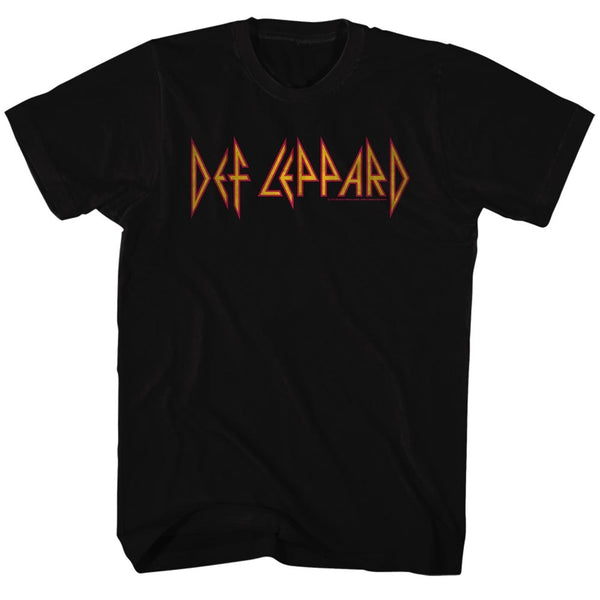 Def Leppard logo adult short sleeve t-shirt.