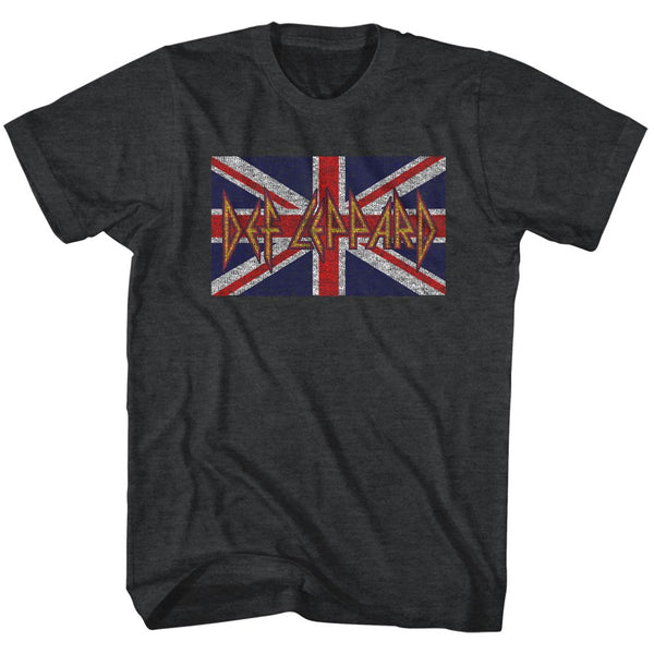 Def Leppard Union Jack adult short sleeve t-shirt.