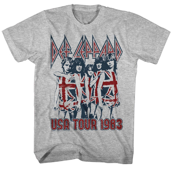 Def Leppard USA Tour 1983 adult t-shirt.