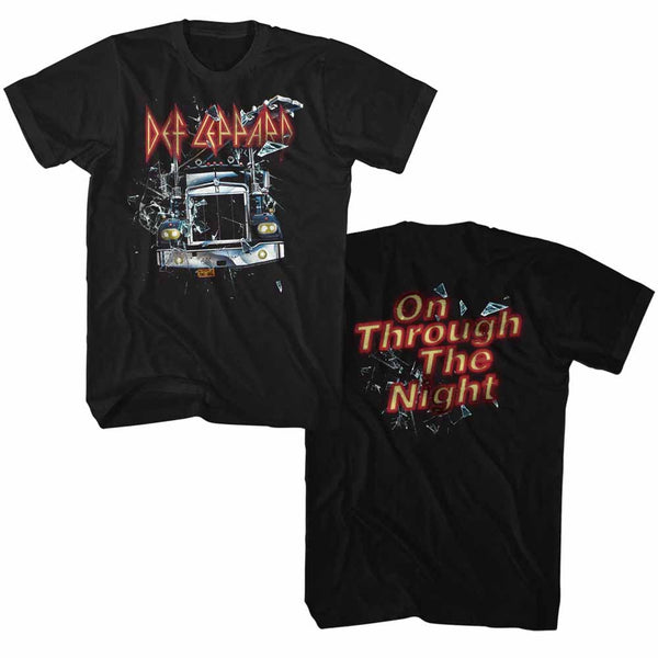Def Leppard On Through The Night 2 adult t-shirt.