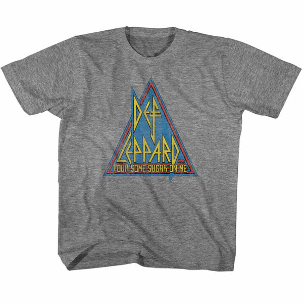 Def Leppard Primary Triangle Youth/Toddler short sleeve t-shirt.