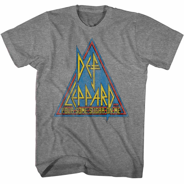 Def Leppard Primary Triangle adult short sleeve t-shirt.
