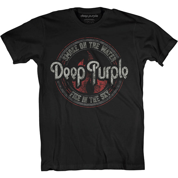Deep Purple Unisex Tee: Smoke Circle (XX-Large)