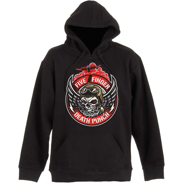 Five Finger Death Punch Unisex Pullover Hoodie: Bomber Patch (XX-Large)