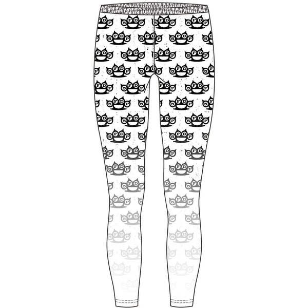 Five Finger Death Punch Ladies Fashion Leggings: Knuckleduster (Large to X-Large)