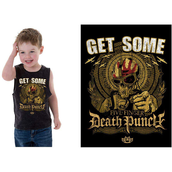 Five Finger Death Punch Kids Tee (Muscle): Get Some (13 - 14 Years)