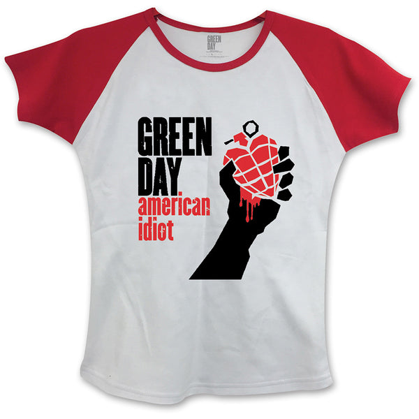Green Day Ladies Fashion Tee: American Idiot (Skinny Fit) 