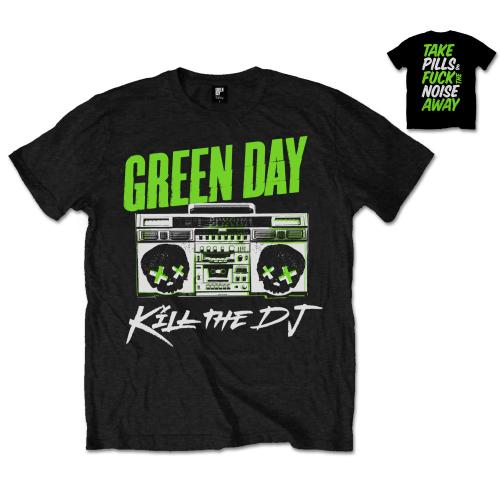 Green Day Unisex Tee: Kill the DJ (Back Print) 