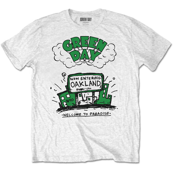 Green Day Unisex Tee: Welcome To Paradise 