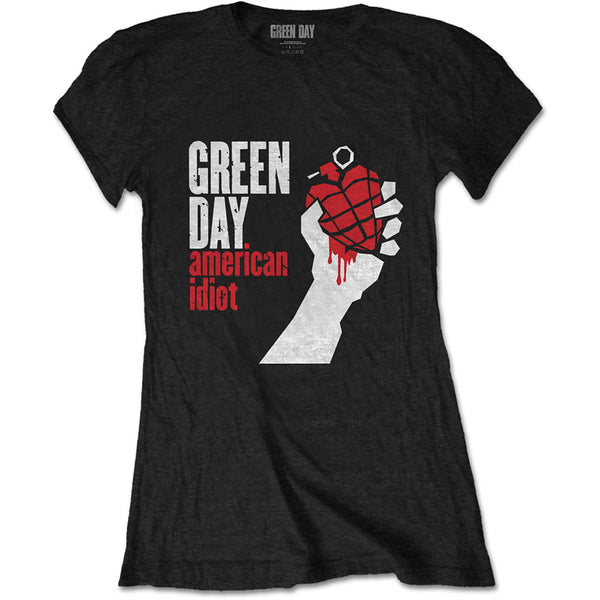Green Day Ladies Tee: American Idiot 