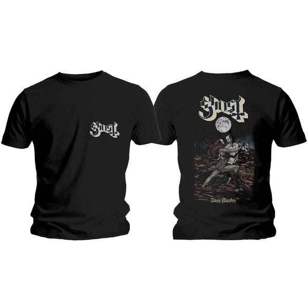 Ghost Unisex Tee: Dance Macabre Cover & Logo (Back Print) (XX-Large)