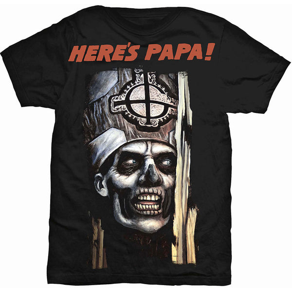 Ghost Unisex Tee: Here's Papa (XX-Large)