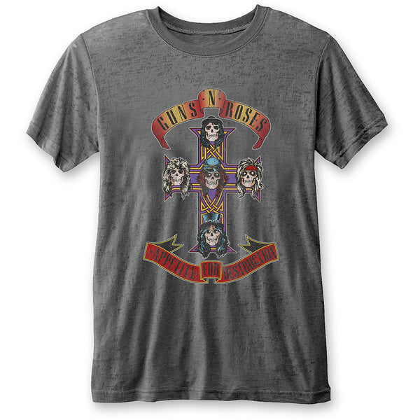 Guns N' Roses Unisex Tee: Appetite for Destruction (Burn Out) 