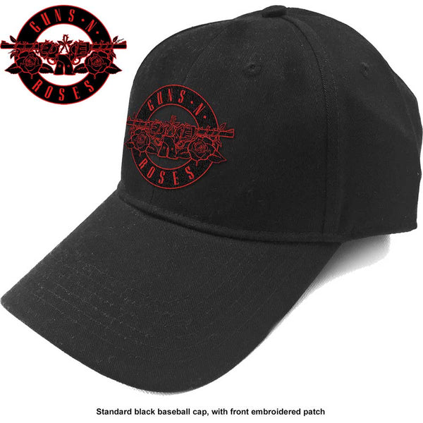 Guns N' Roses Unisex Baseball Cap: Red Circle Logo