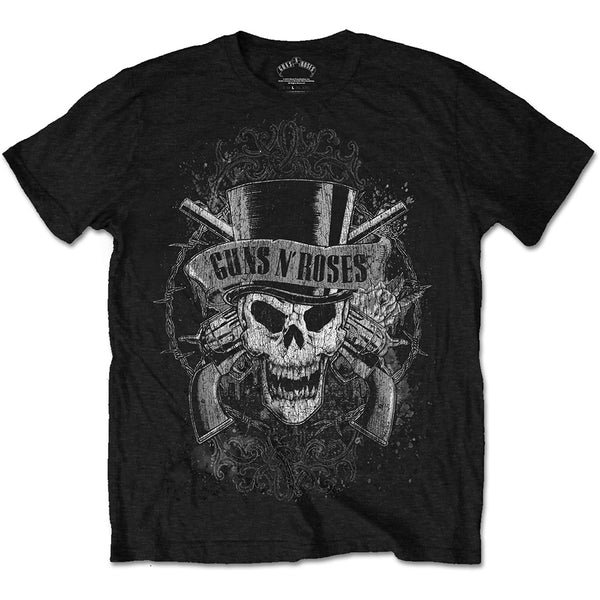 Guns N' Roses Unisex Tee: Faded Skull 
