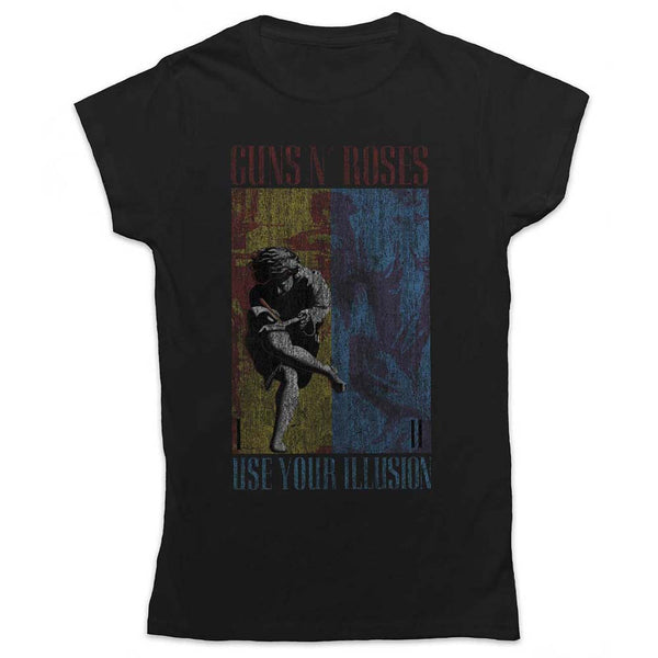 Guns N' Roses Ladies Tee: Use Your Illusion 