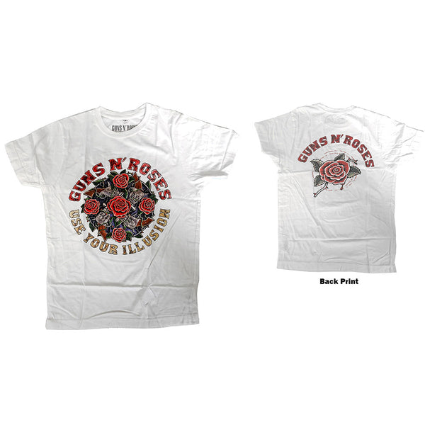 Guns N' Roses Unisex Tee: Use Your Illusion (Back Print) 
