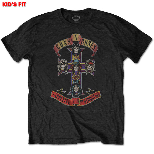 Guns N' Roses Kids Tee: Appetite for Destruction (Retail Pack) (11 - 12 Years)