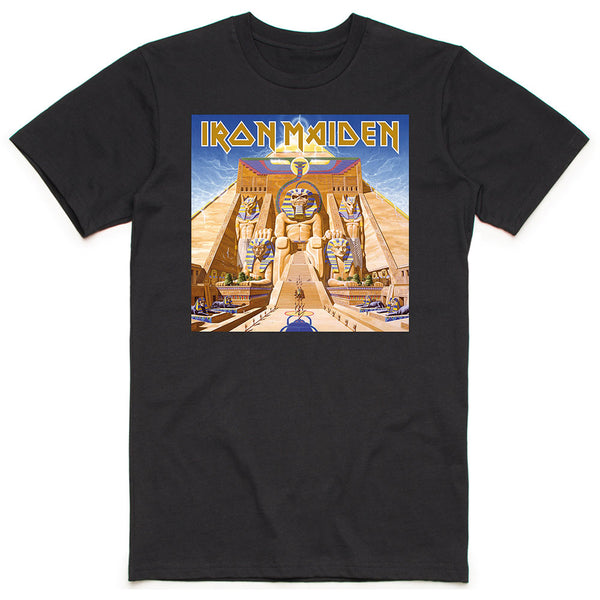 Iron Maiden Unisex Tee: Powerslave Album Cover Box 