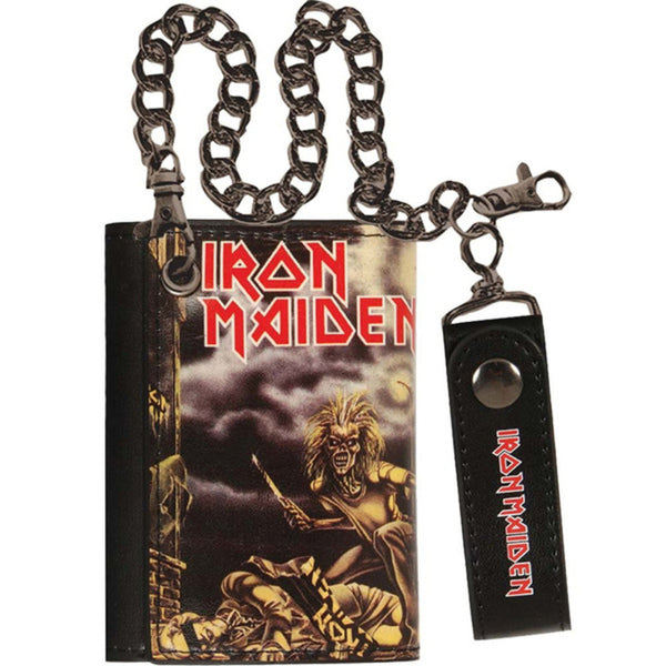 Iron Maiden tri-fold wallet is available at Rocker Tee