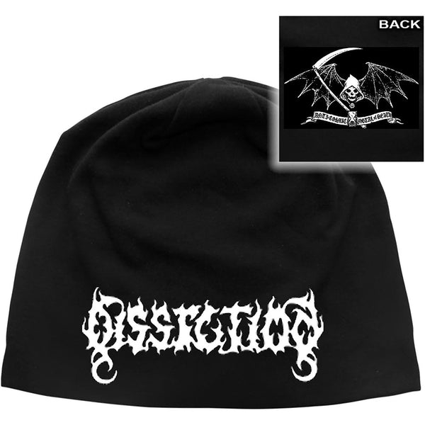 Dissection Unisex Beanie Hat: Logo/Reaper (Back Print)