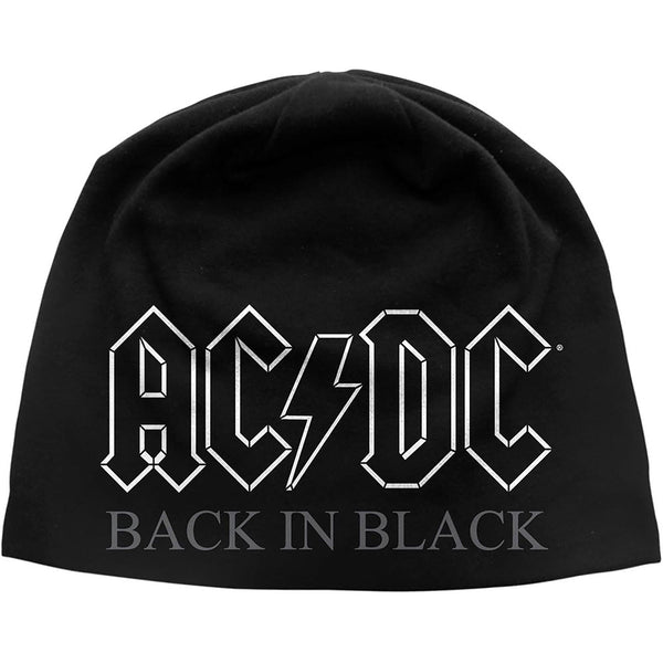 AC/DC Unisex Beanie Hat: Back in Black