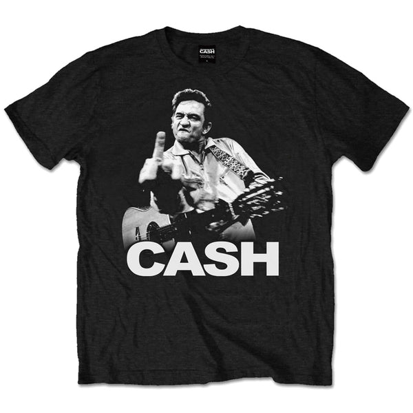 Johnny Cash Unisex Tee: Finger (XX-Large)