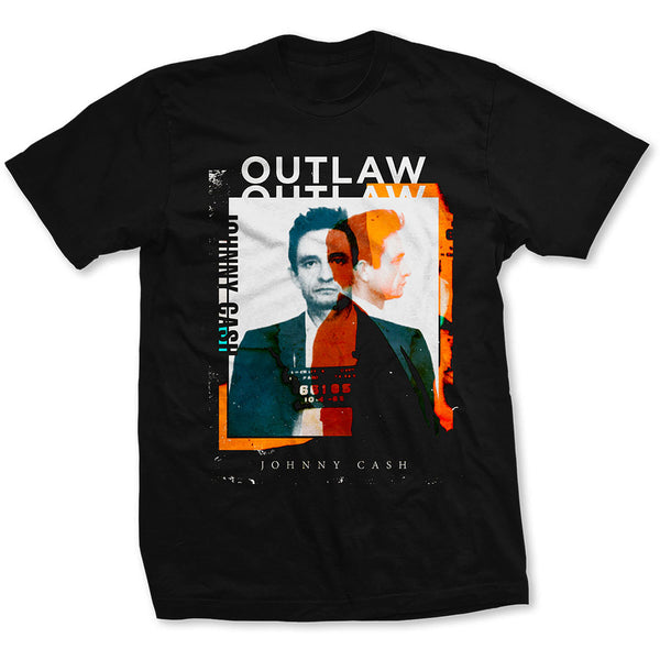Johnny Cash Unisex Tee: Outlaw Photo (XX-Large)