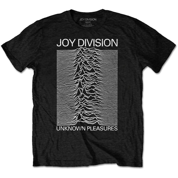 Joy Division Unisex Tee: Unknown Pleasures White On Black 