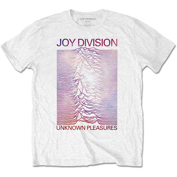 Joy Division Unisex Tee: Space - Unknown Pleasures Gradient 