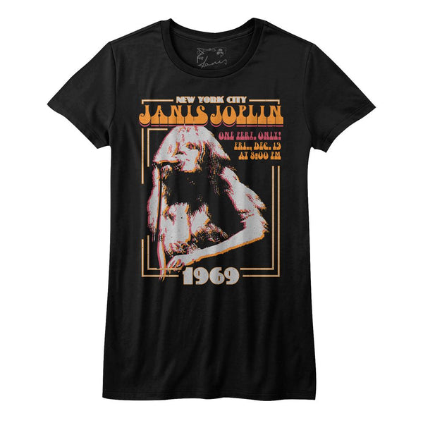 Janis Joplin New York ladies short sleeve t-shirt.