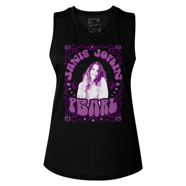 Janis Joplin Pearl ladies muscle tank shirt.