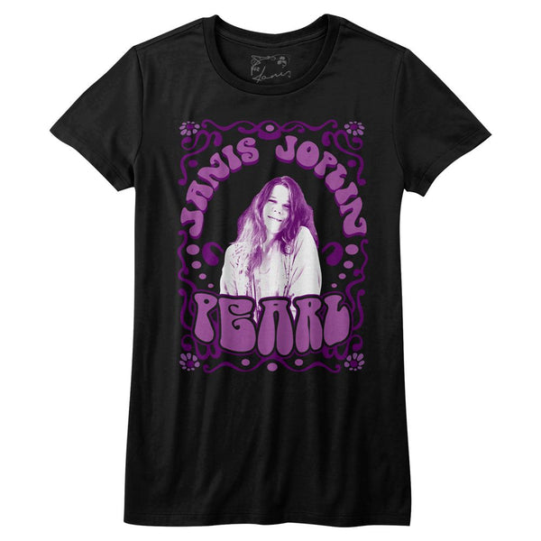 Janis Joplin Pearl ladies short sleeve t-shirt.