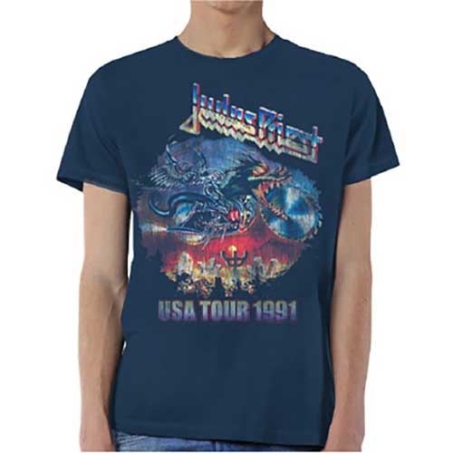 Judas Priest Unisex Tee: Painkiller US Tour 91 