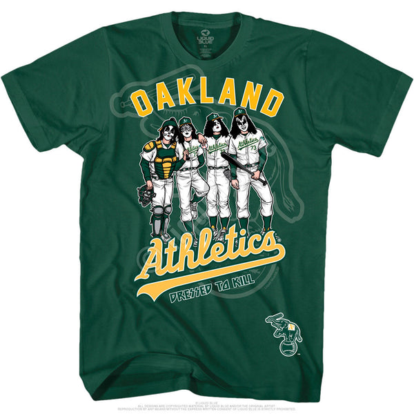 Oakland Athletics Dressed to Kill Green T-Shirt is available at Rocker Tee