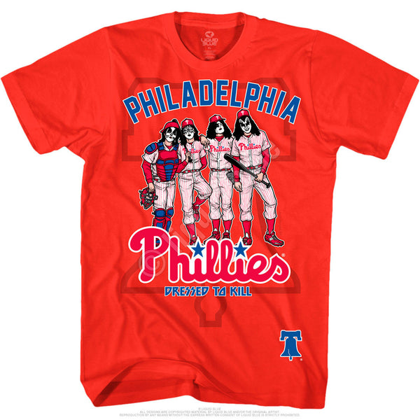 Philadelphia Phillies Dressed to Kill Red T-Shirt - Rocker Tee