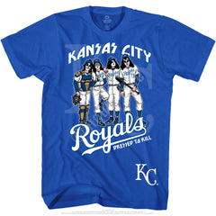 MLB Kansas City Royals KISS Dressed to Kill Blue T-Shirt Tee